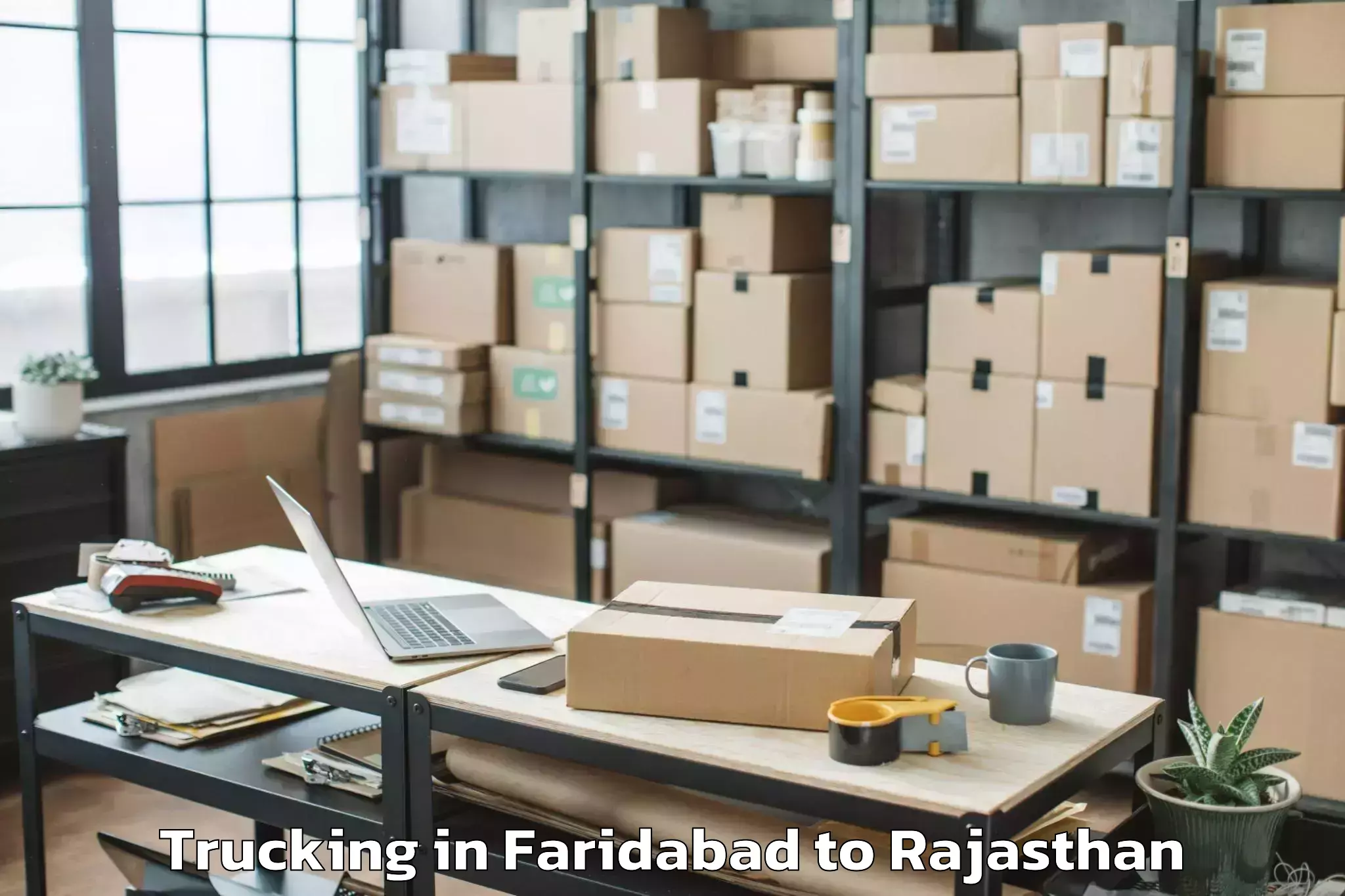 Book Faridabad to Dariba Trucking